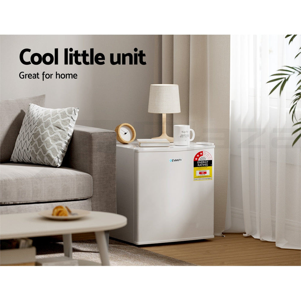 Devanti 48L Bar Fridge – White