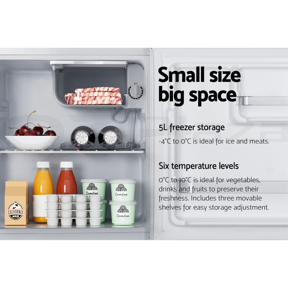 Devanti 48L Bar Fridge – White