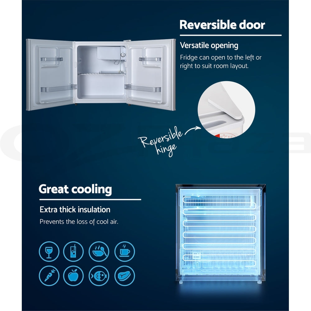 Devanti 48L Bar Fridge – White