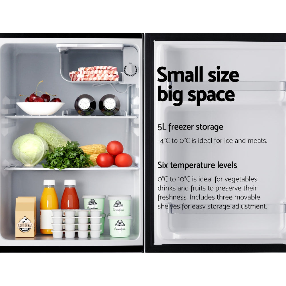 Devanti 70L Bar Fridge - Black