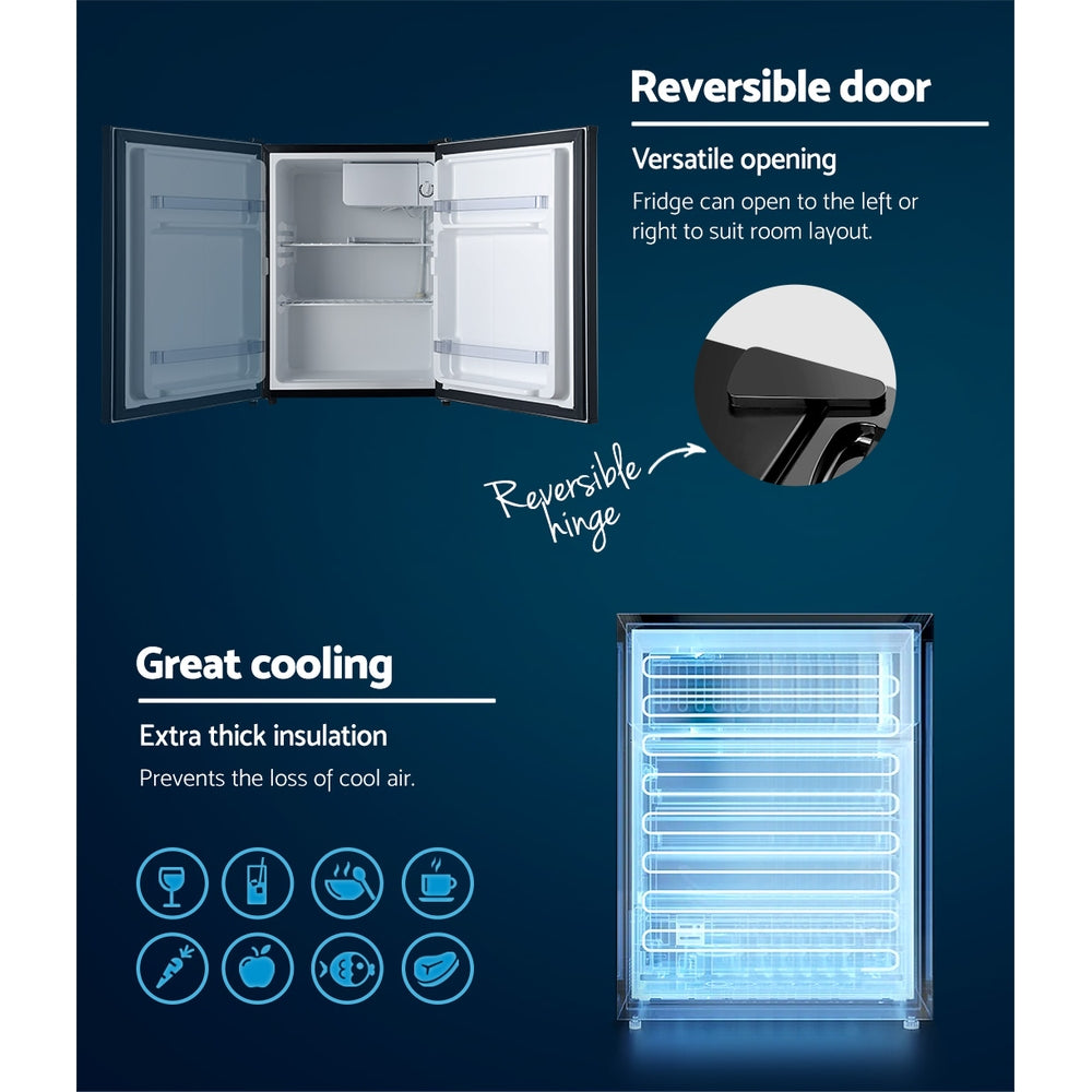 Devanti 70L Bar Fridge - Black