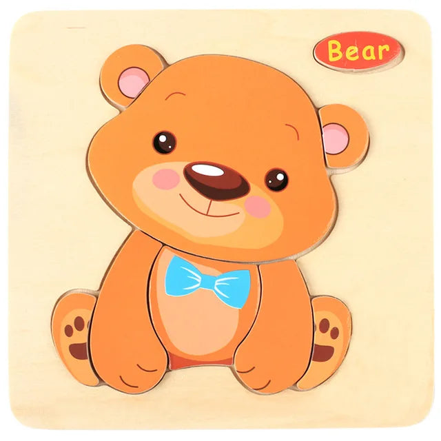 Cartoon 3D Wooden Jigsaw Puzzle - MASS FABRICATIONS