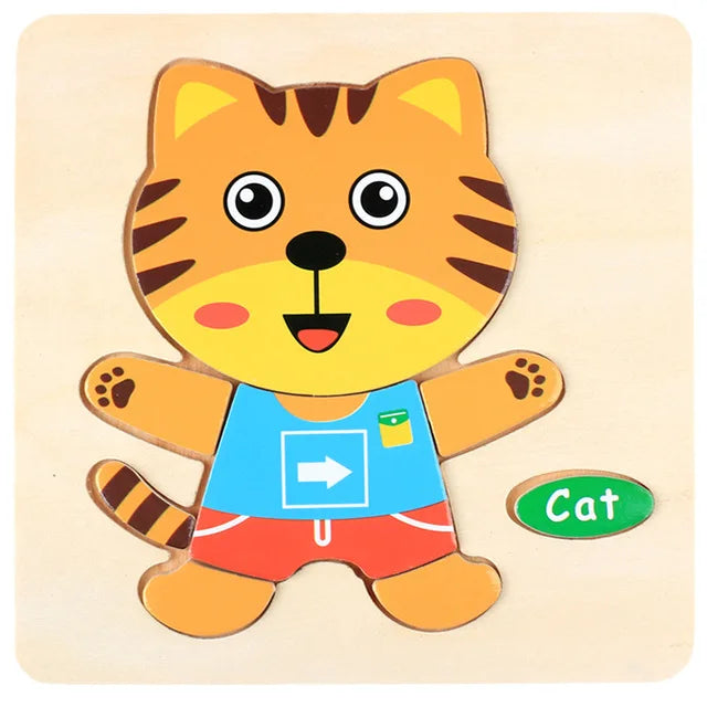 Cartoon 3D Wooden Jigsaw Puzzle - MASS FABRICATIONS