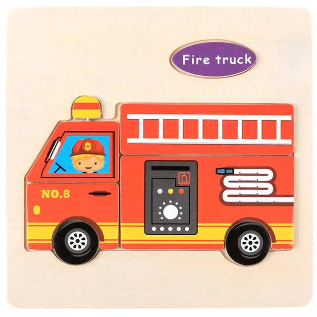 Cartoon 3D Wooden Jigsaw Puzzle - MASS FABRICATIONS