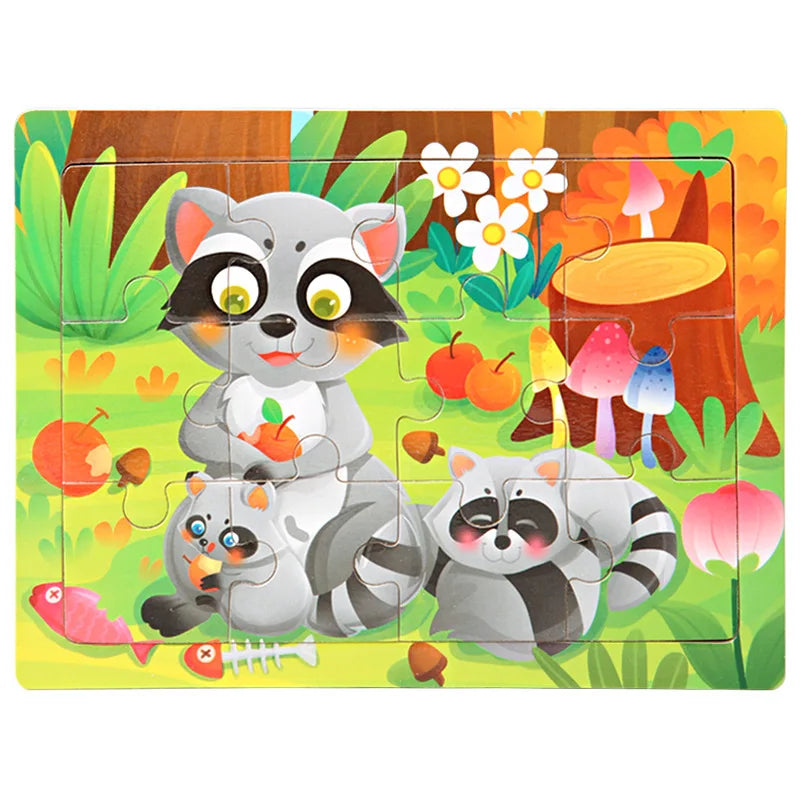 Cartoon Wooden Jigsaw Puzzle - MASS FABRICATIONS