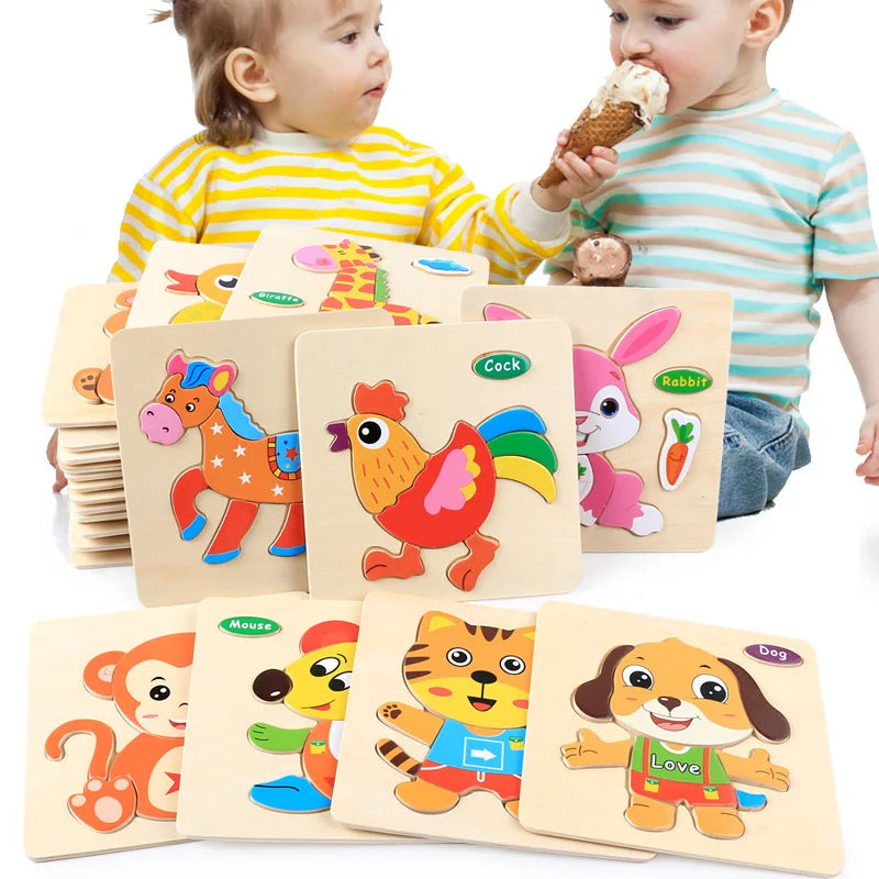 Cartoon 3D Wooden Jigsaw Puzzle - MASS FABRICATIONS