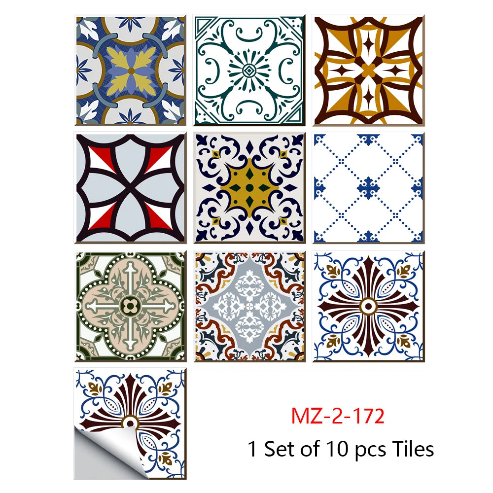 Mandala Style Crystal Tiles Ceramics Wall Stickers - MASS FABRICATIONS