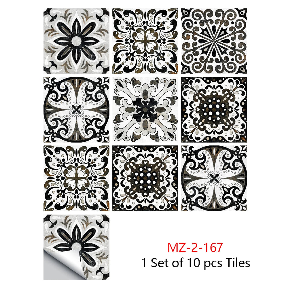 Mandala Style Crystal Tiles Ceramics Wall Stickers - MASS FABRICATIONS