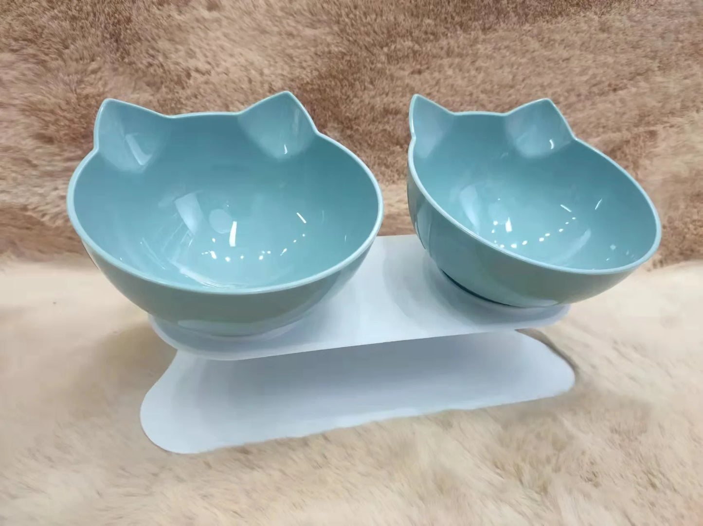 Non-Slip Double Cat Feeding Bowl - MASS FABRICATIONS