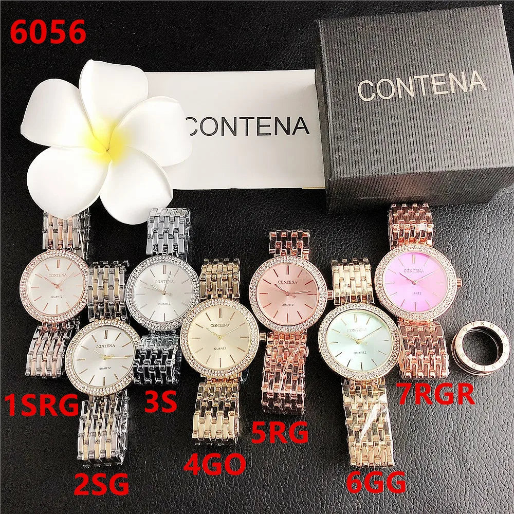 Contena Luxury Silver Women's Wrist Watch - MASS FABRICATIONS