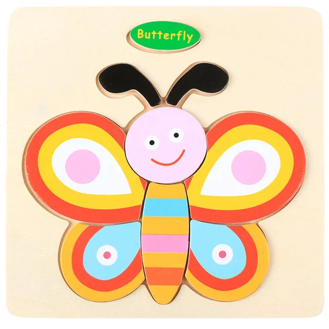 Cartoon 3D Wooden Jigsaw Puzzle - MASS FABRICATIONS