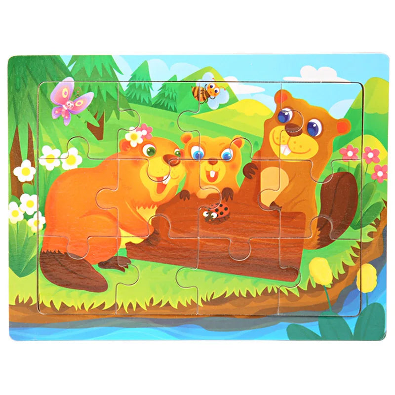 Cartoon Wooden Jigsaw Puzzle - MASS FABRICATIONS
