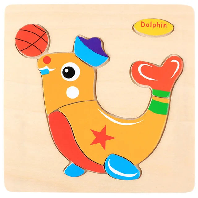 Cartoon 3D Wooden Jigsaw Puzzle - MASS FABRICATIONS