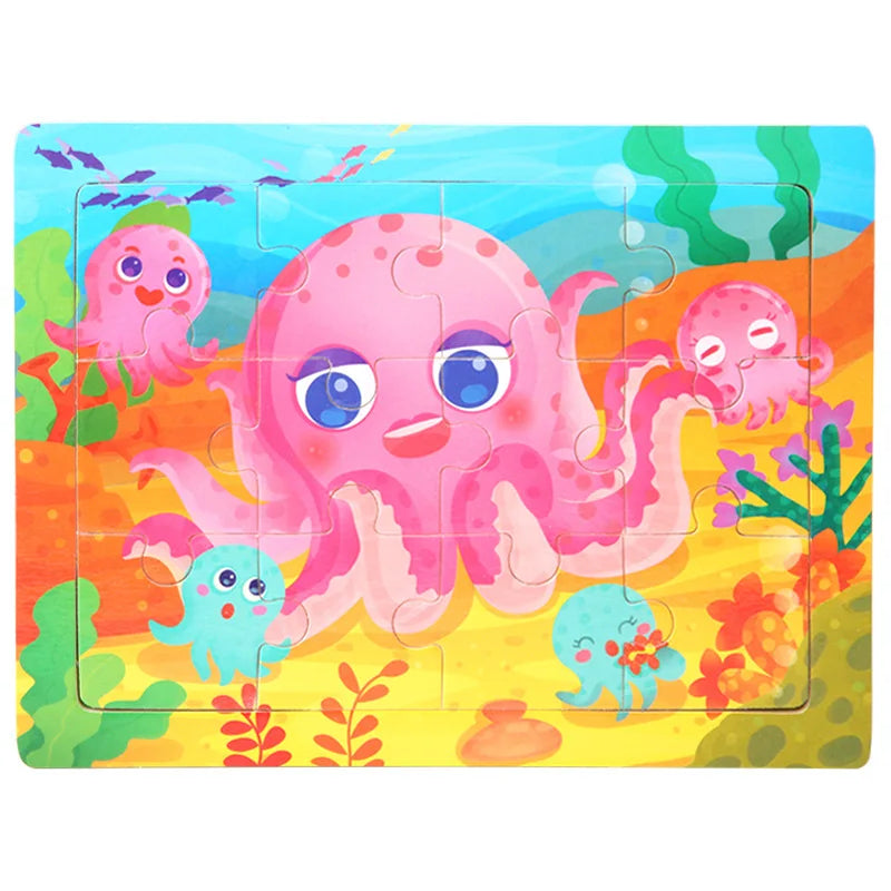 Cartoon Wooden Jigsaw Puzzle - MASS FABRICATIONS