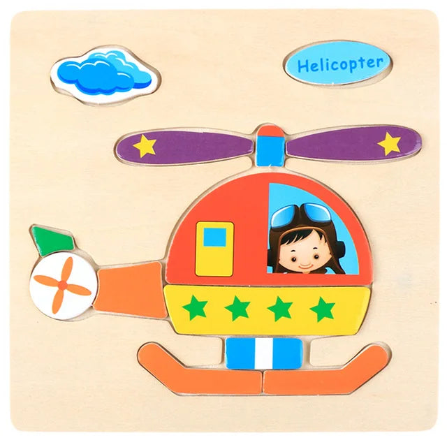 Cartoon 3D Wooden Jigsaw Puzzle - MASS FABRICATIONS