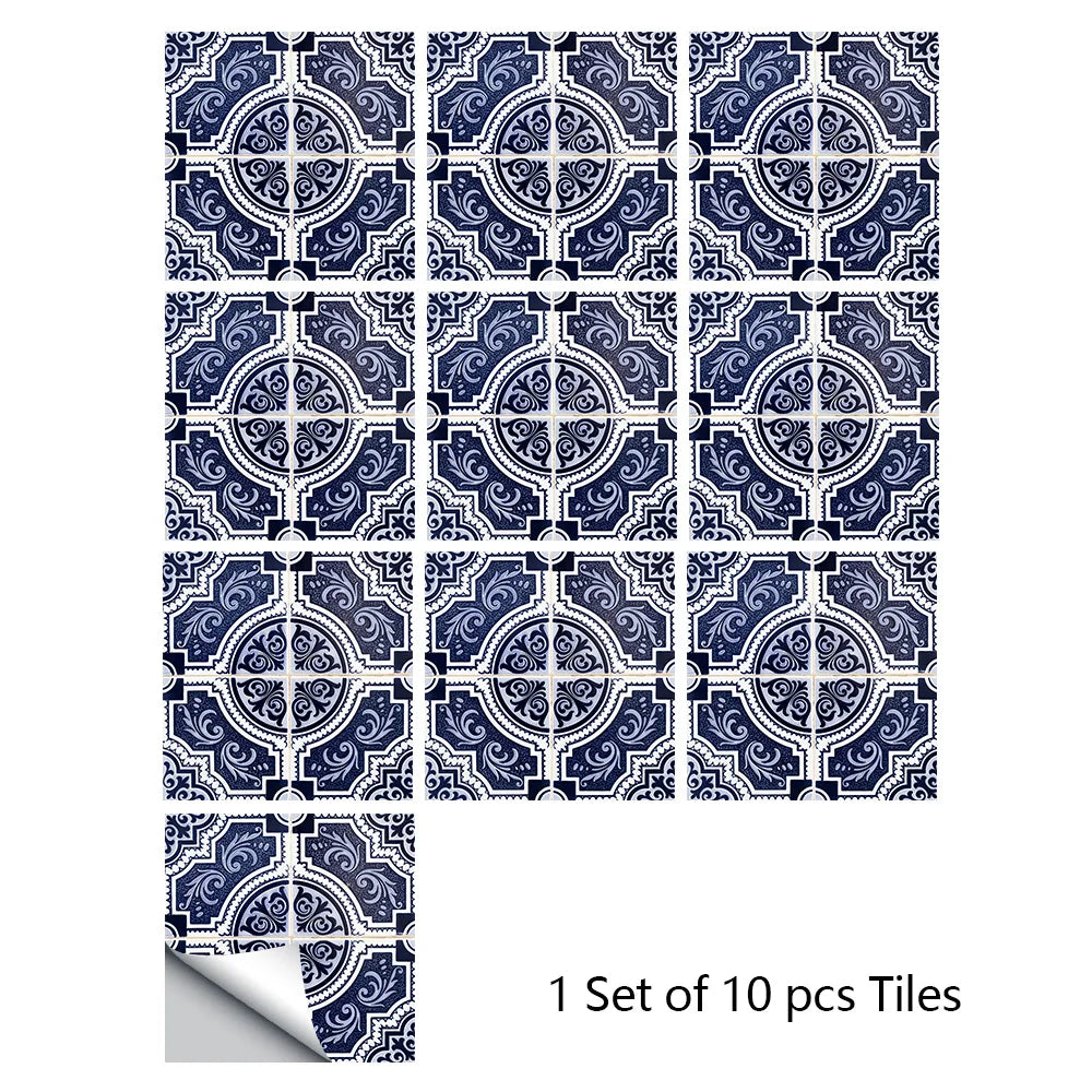 Mandala Style Crystal Tiles Ceramics Wall Stickers - MASS FABRICATIONS
