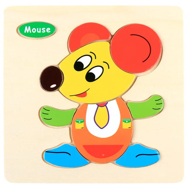 Cartoon 3D Wooden Jigsaw Puzzle - MASS FABRICATIONS