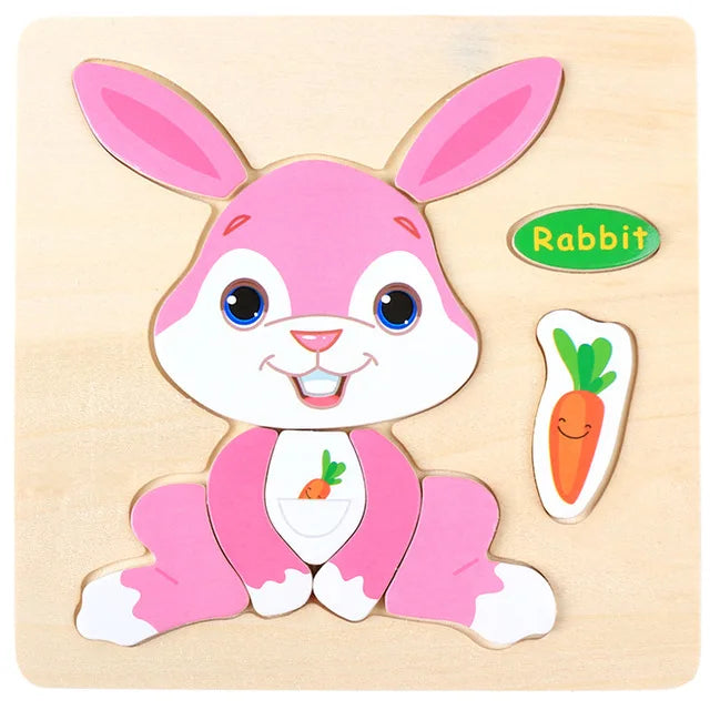 Cartoon 3D Wooden Jigsaw Puzzle - MASS FABRICATIONS