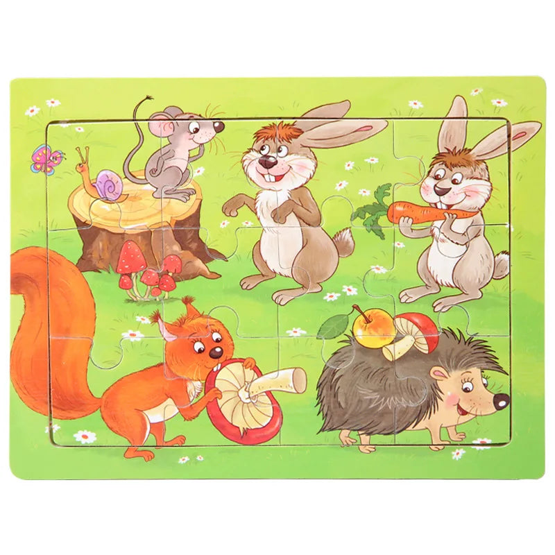 Cartoon Wooden Jigsaw Puzzle - MASS FABRICATIONS