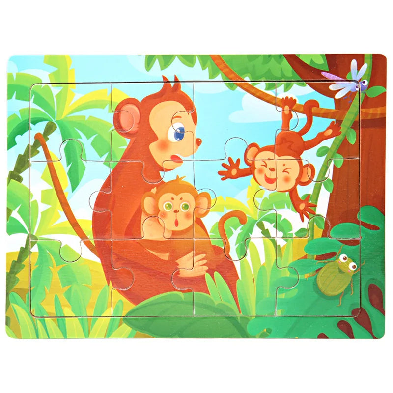 Cartoon Wooden Jigsaw Puzzle - MASS FABRICATIONS