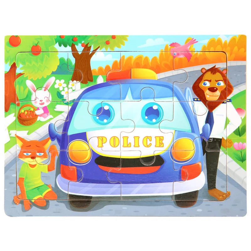 Cartoon Wooden Jigsaw Puzzle - MASS FABRICATIONS