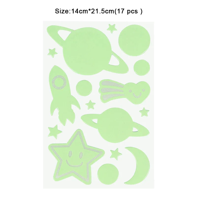 Luminous 3D Stars Wall Stickers for Kids Room - MASS FABRICATIONS