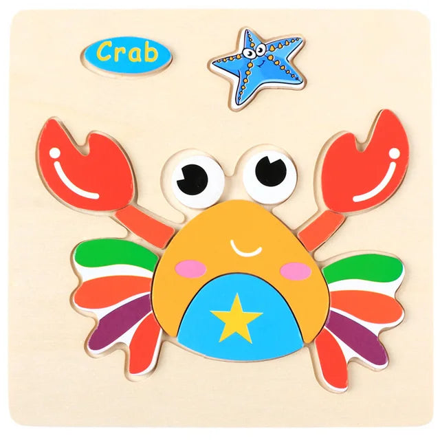 Cartoon 3D Wooden Jigsaw Puzzle - MASS FABRICATIONS