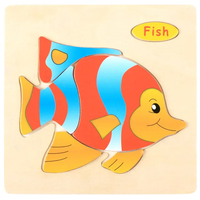 Cartoon 3D Wooden Jigsaw Puzzle - MASS FABRICATIONS