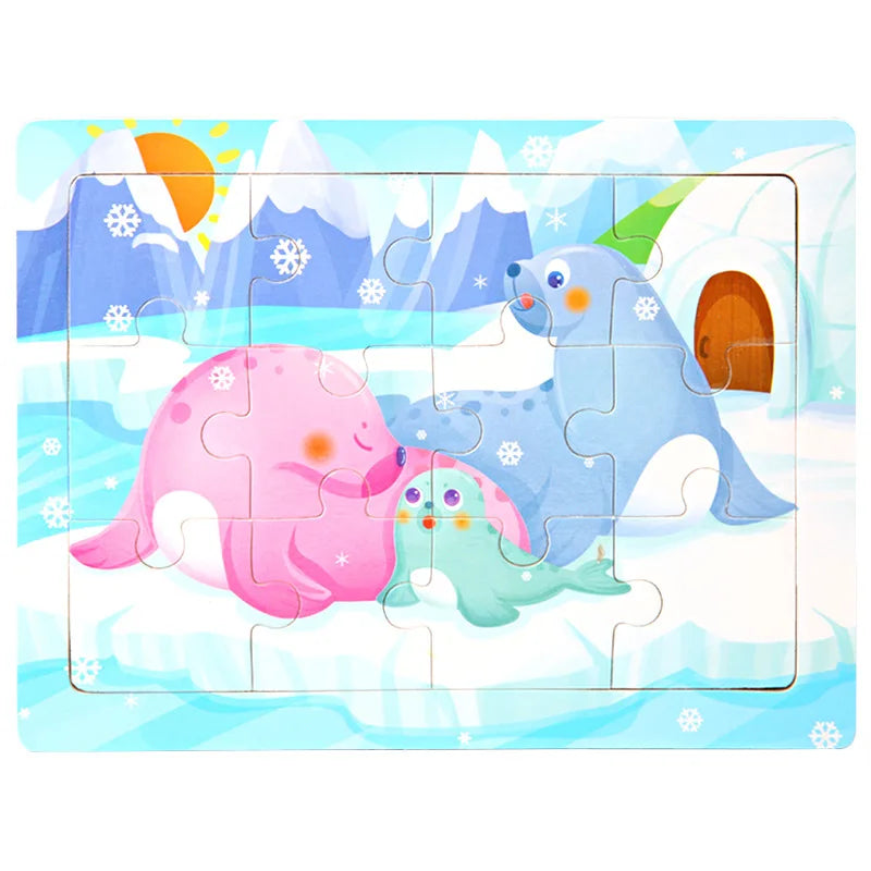 Cartoon Wooden Jigsaw Puzzle - MASS FABRICATIONS