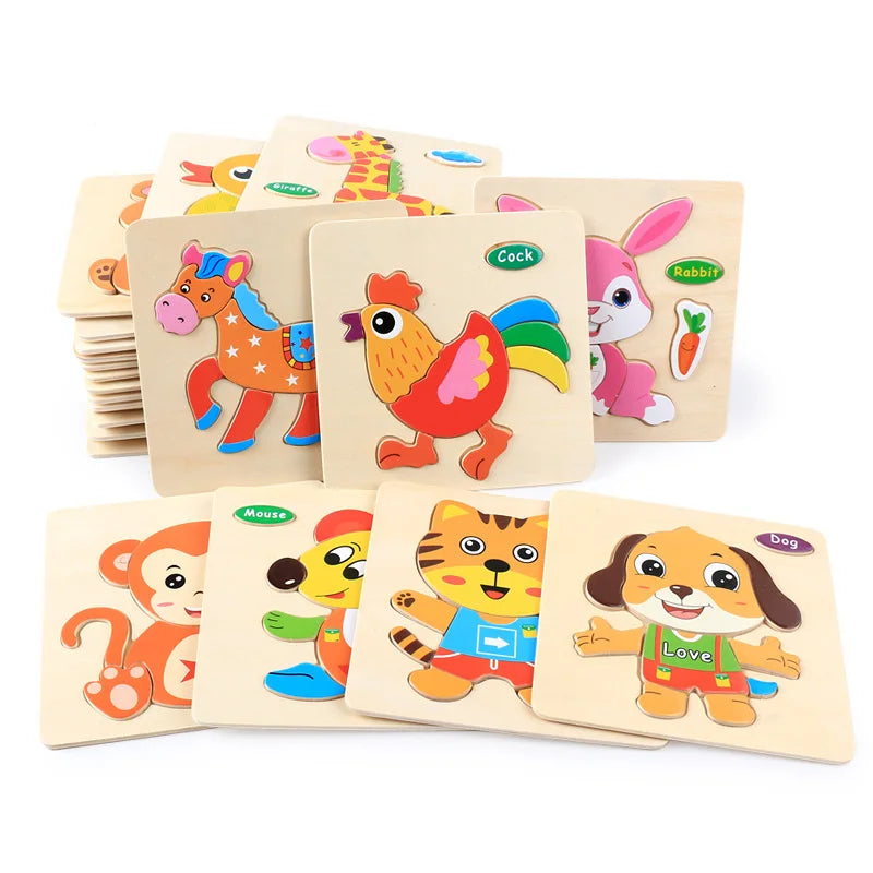 Cartoon 3D Wooden Jigsaw Puzzle - MASS FABRICATIONS