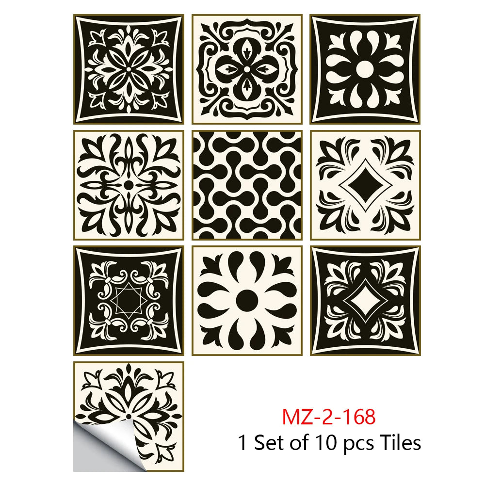 Mandala Style Crystal Tiles Ceramics Wall Stickers - MASS FABRICATIONS