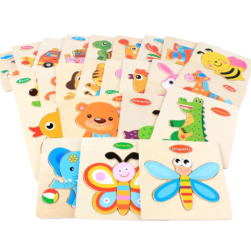 Cartoon 3D Wooden Jigsaw Puzzle - MASS FABRICATIONS