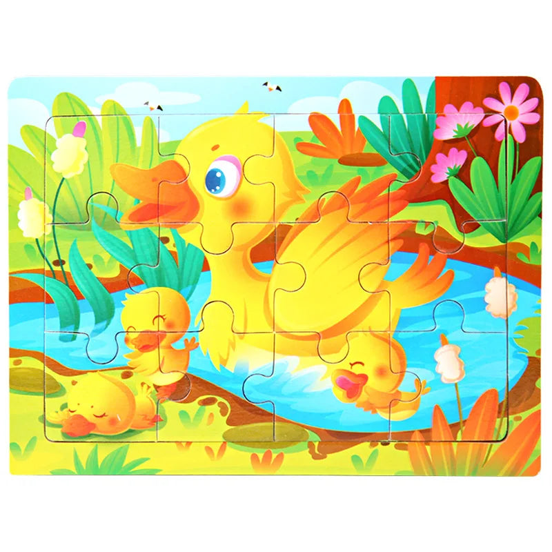 Cartoon Wooden Jigsaw Puzzle - MASS FABRICATIONS