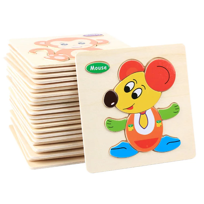 Cartoon 3D Wooden Jigsaw Puzzle - MASS FABRICATIONS