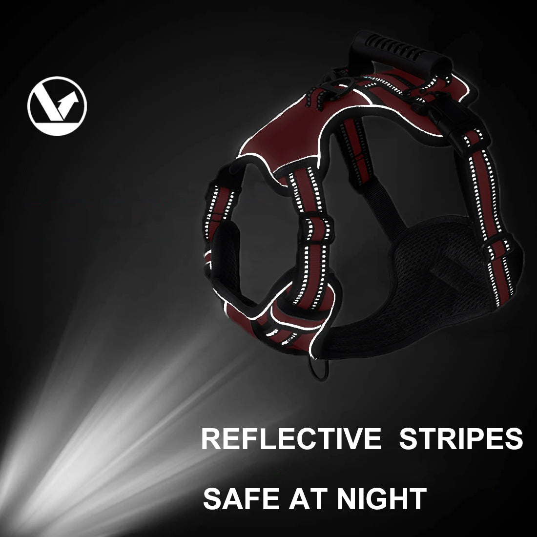 Reflective Dog Harness Vest with Handle - MASS FABRICATIONS