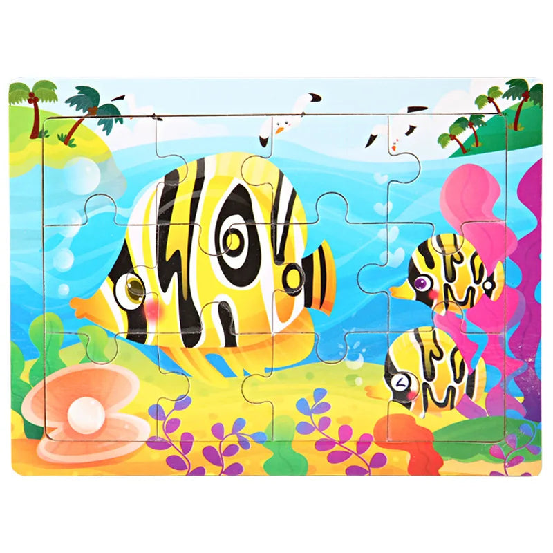 Cartoon Wooden Jigsaw Puzzle - MASS FABRICATIONS