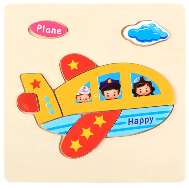 Cartoon 3D Wooden Jigsaw Puzzle - MASS FABRICATIONS