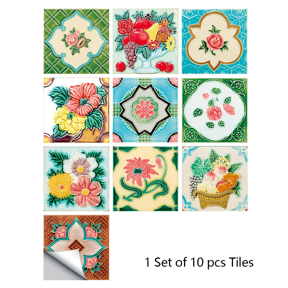 Mandala Style Crystal Tiles Ceramics Wall Stickers - MASS FABRICATIONS