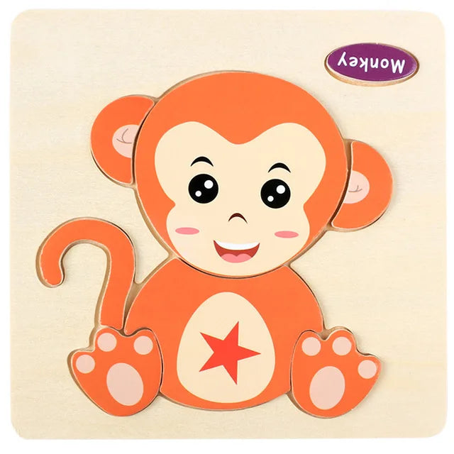 Cartoon 3D Wooden Jigsaw Puzzle - MASS FABRICATIONS