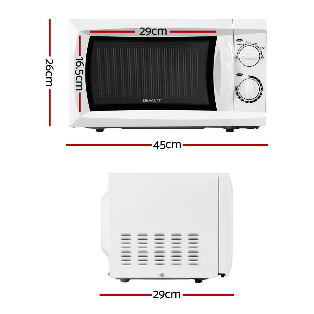 Devanti 20L Microwave Oven 700W White