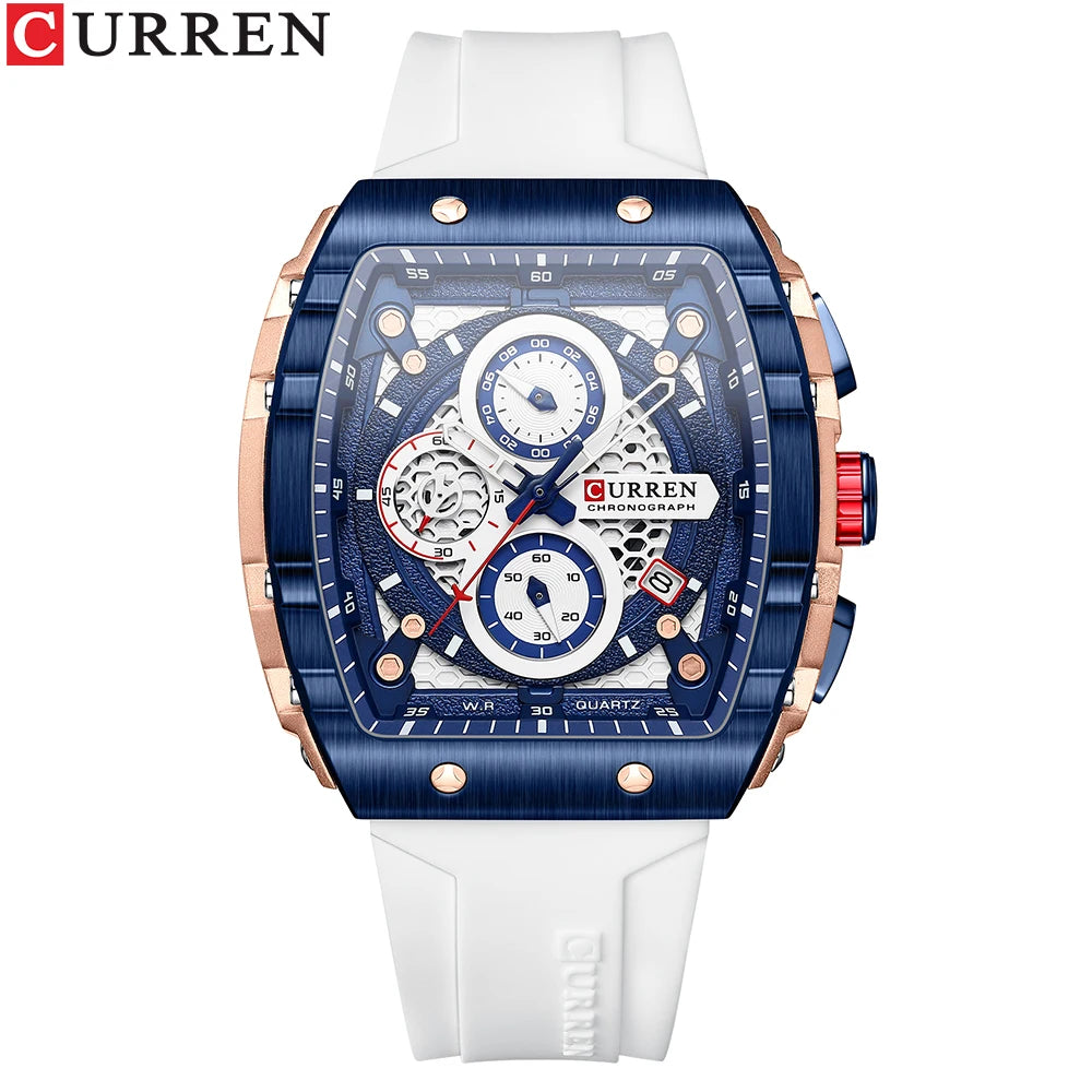 CURREN Luxury Square Quartz Wristwatch - MASS FABRICATIONS