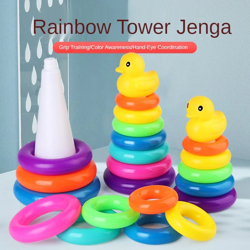 Animal Rainbow Stacking Ring Tower - MASS FABRICATIONS