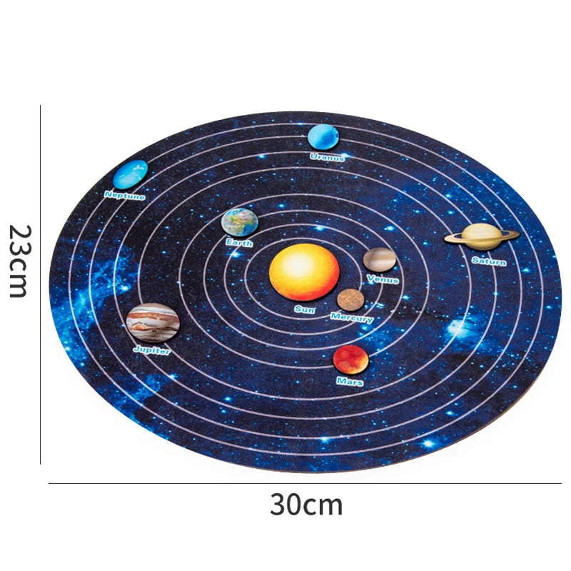 Montessori Solar System Puzzle - Educational Learning Toy - MASS FABRICATIONS