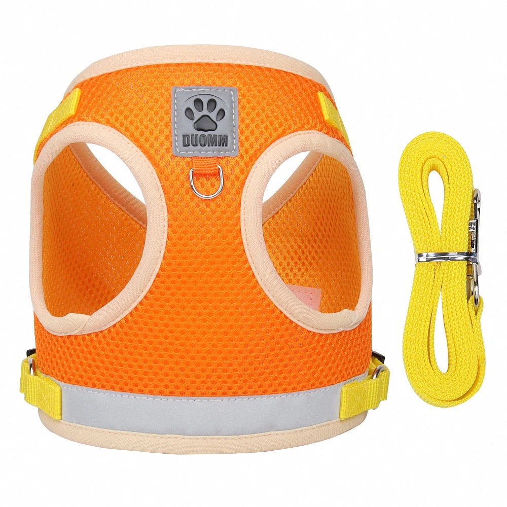 Reflective Safety Pet Dog Harness and Leash Set - MASS FABRICATIONS