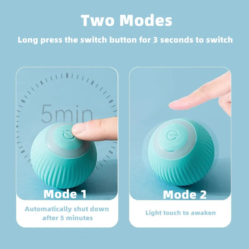 Automatic Rolling Smart Cat Toy - MASS FABRICATIONS