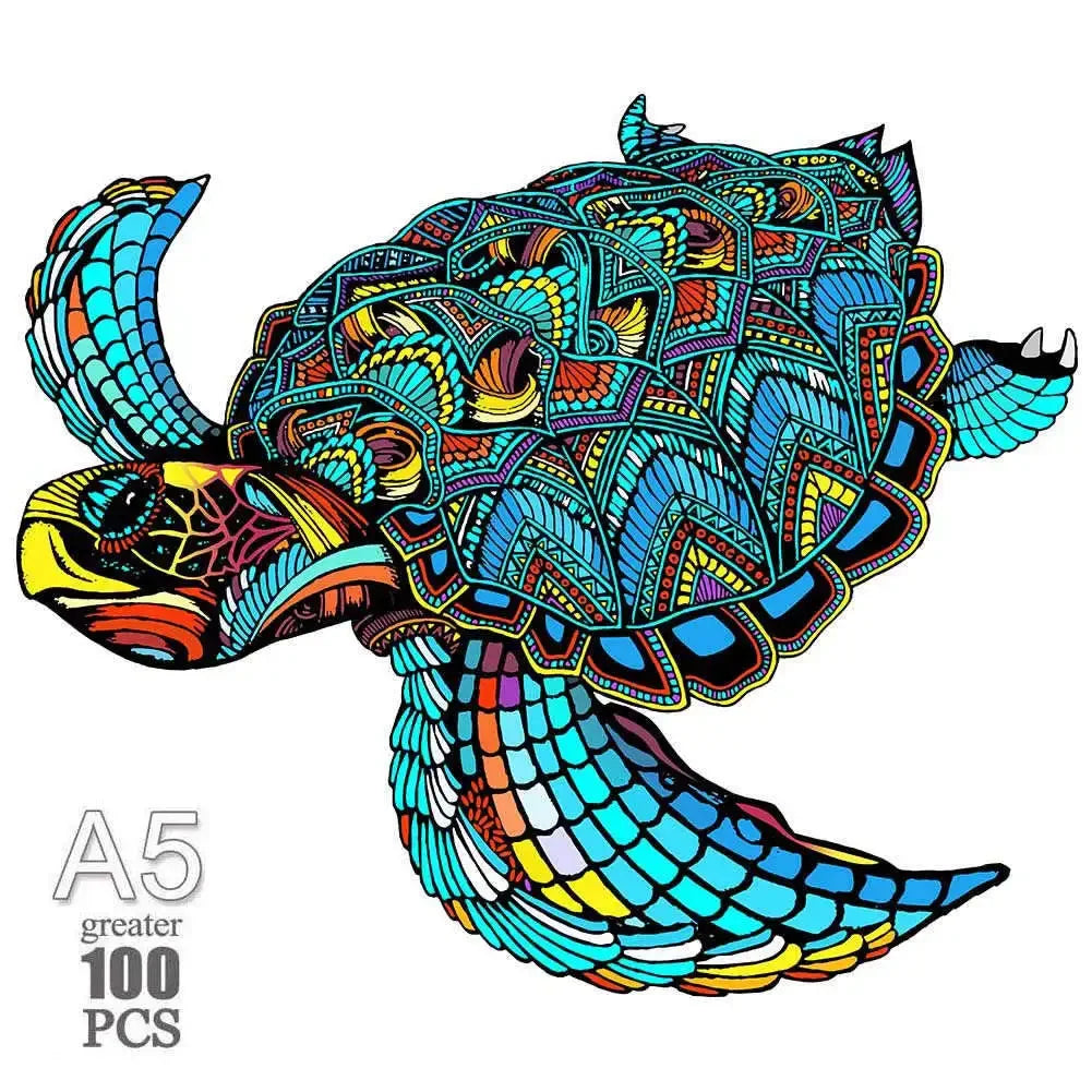 3D Wooden Animals Puzzle For Adults Kids - DIY Educational Games - MASS FABRICATIONS