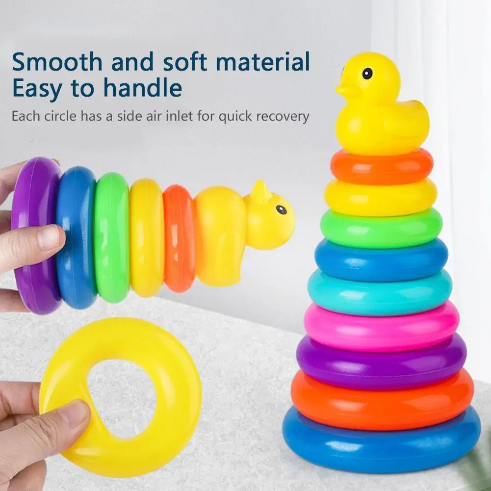 Animal Rainbow Stacking Ring Tower - MASS FABRICATIONS