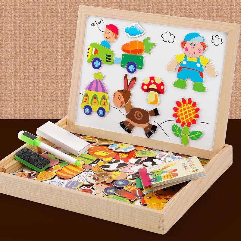 Children Animal Puzzle Magnetic Drawing Board - MASS FABRICATIONS