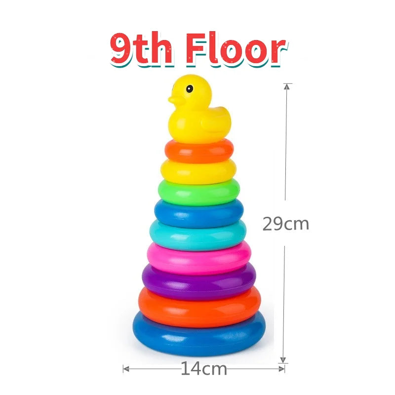 Animal Rainbow Stacking Ring Tower - MASS FABRICATIONS