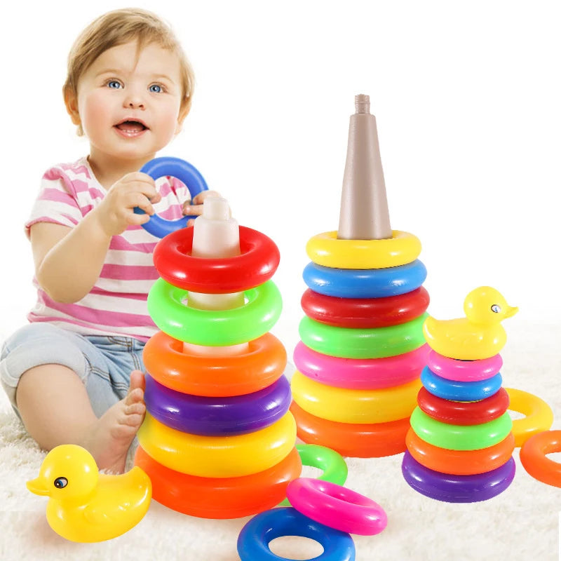Animal Rainbow Stacking Ring Tower - MASS FABRICATIONS